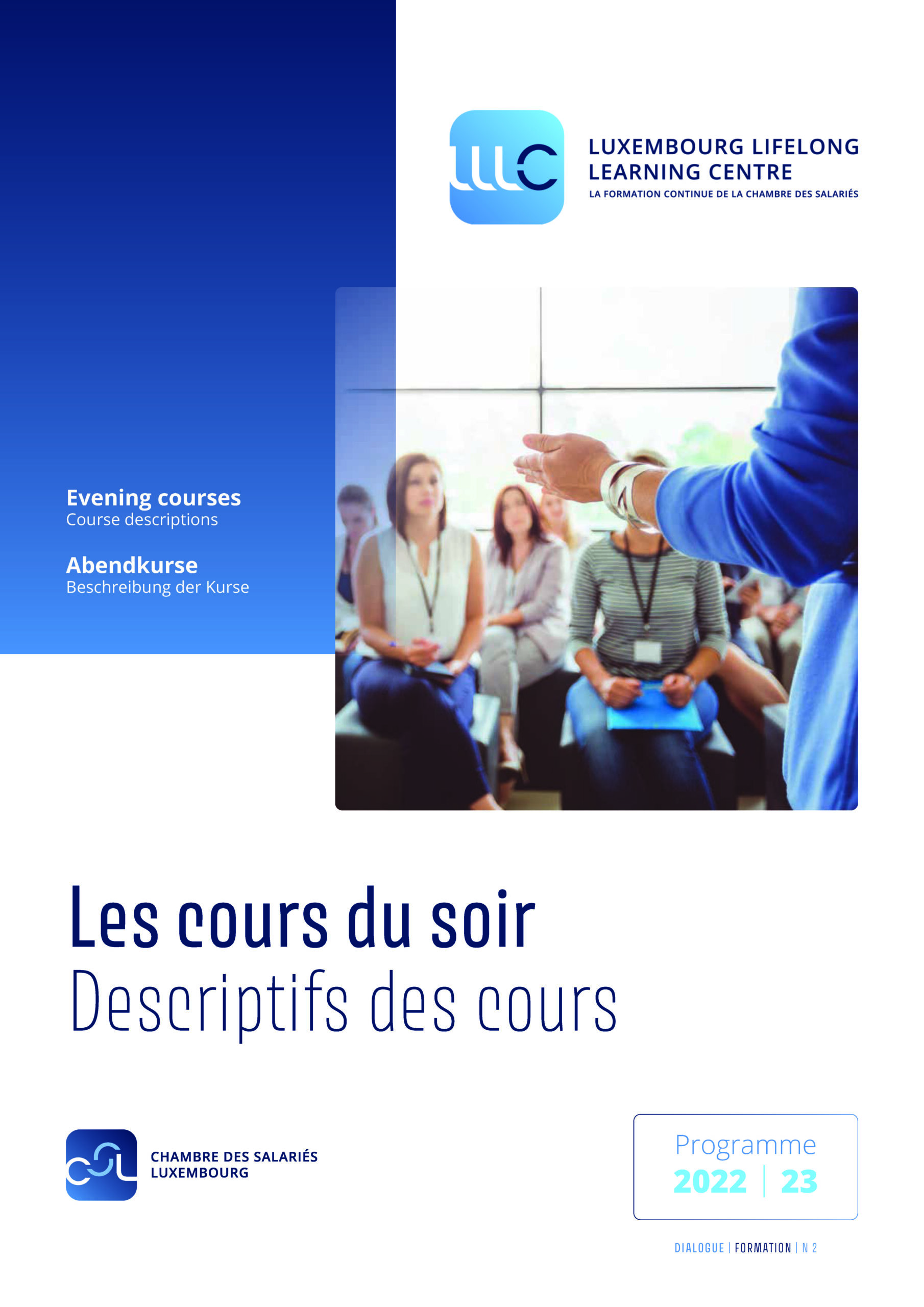 Nouveau programme des cours du soir et autres formations continues pour ...